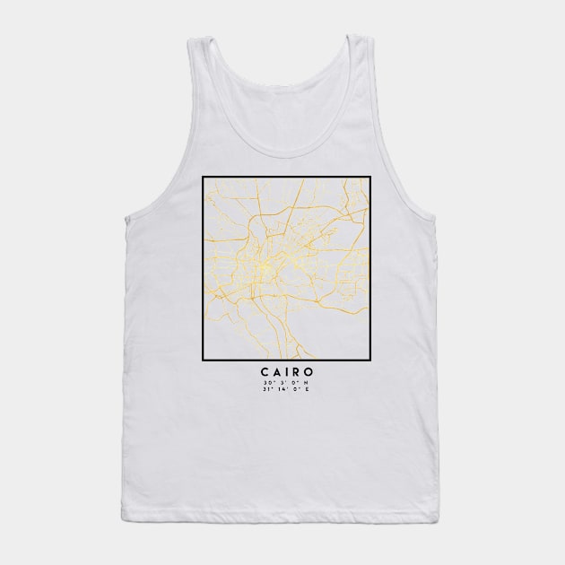 CAIRO EGYPT CITY STREET MAP ART Tank Top by deificusArt